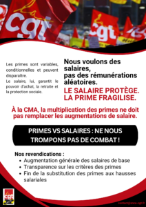 Primes vs Salaires